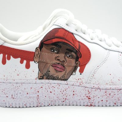 Chris Brown Sneaker Nahaufnahme